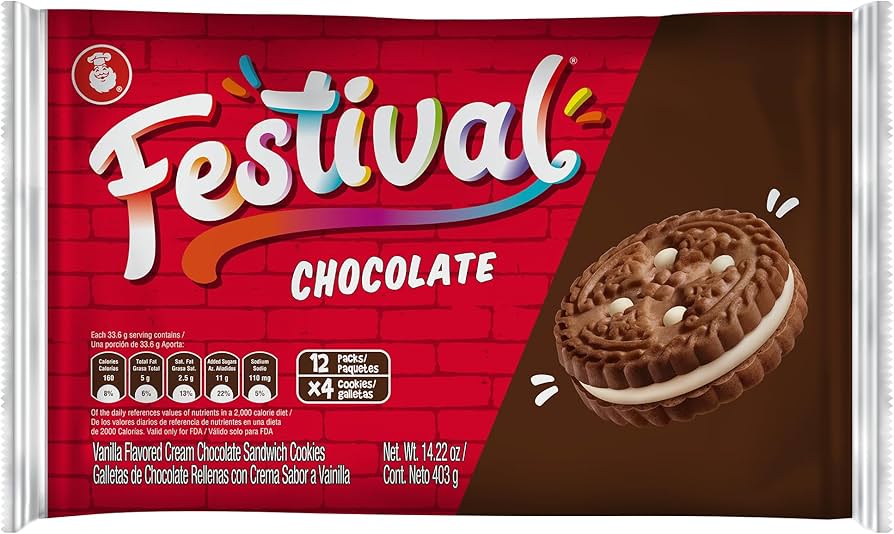 Galleta Festival Chocolate 12 pack (Noel)