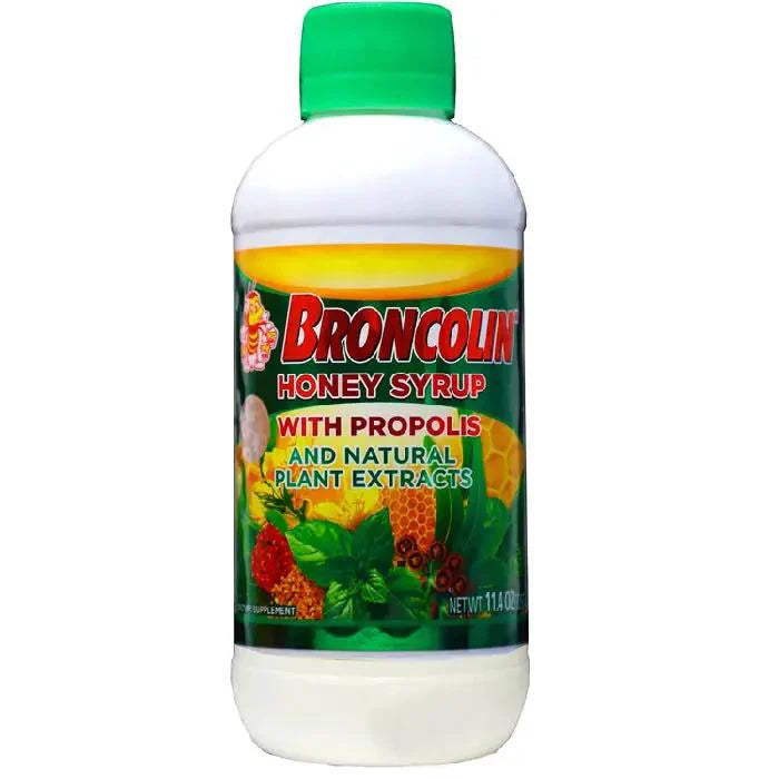 BRONCOLIN HONEY SYRUP WITH PROPOLIS & PLANT EXTRACTS 11.4 oz (Midway)
