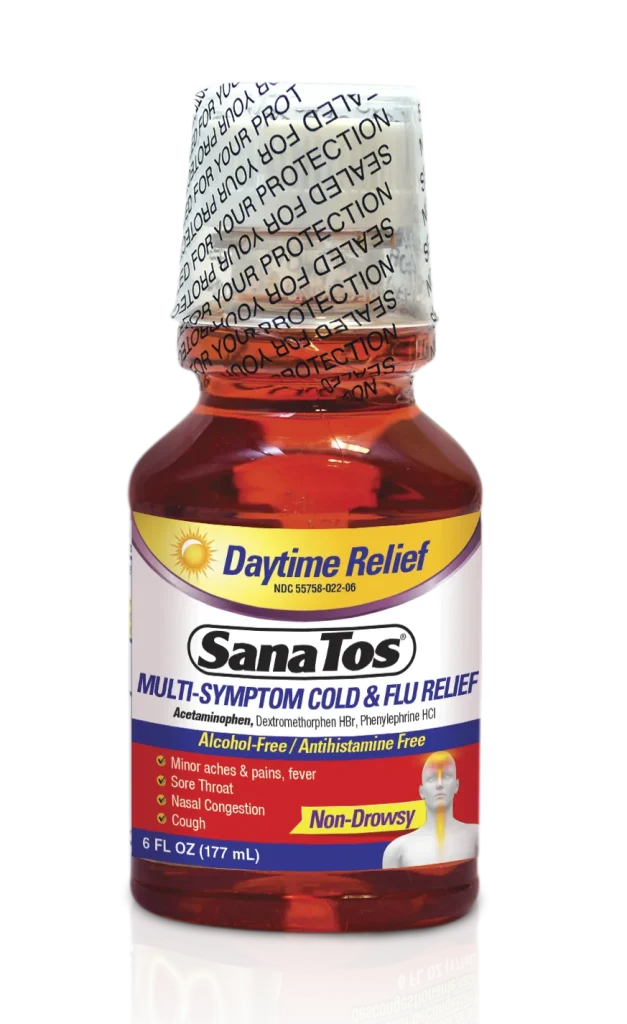 SanaTos Daytime Relief MULTI-SYMPTOM COLD & FLU RELIEF 6fl oz (PHARMADEL)