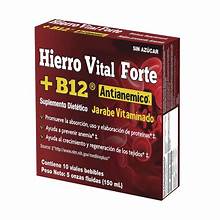Hierro VitalForte +B12 Antianemic Sugar Free (LA Botanica)