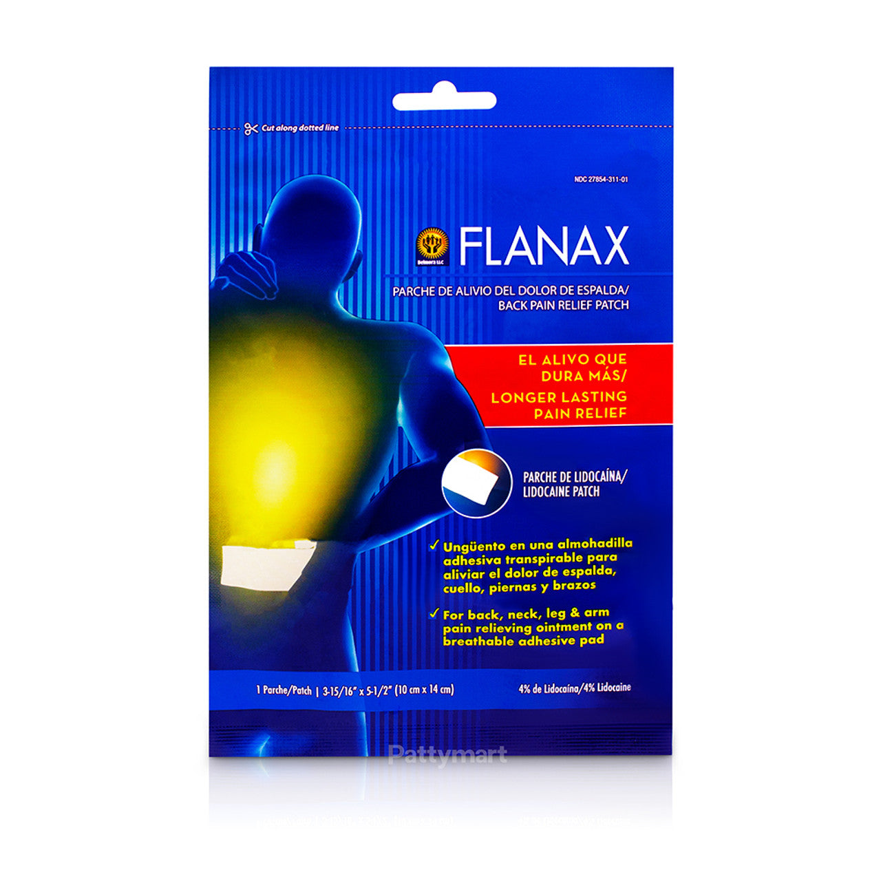 FLANAX 1 Parche dolor de espalda (Belmora LLC)