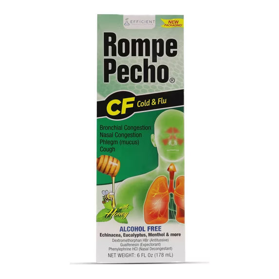 Rompe Pecho CF Catarro y Gripe Sin Alcohol 6 oz fl (Efficient)