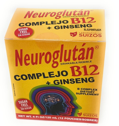Neuroglutan Complejo B12 + Ginseng (Laboratorios SUIZOS)