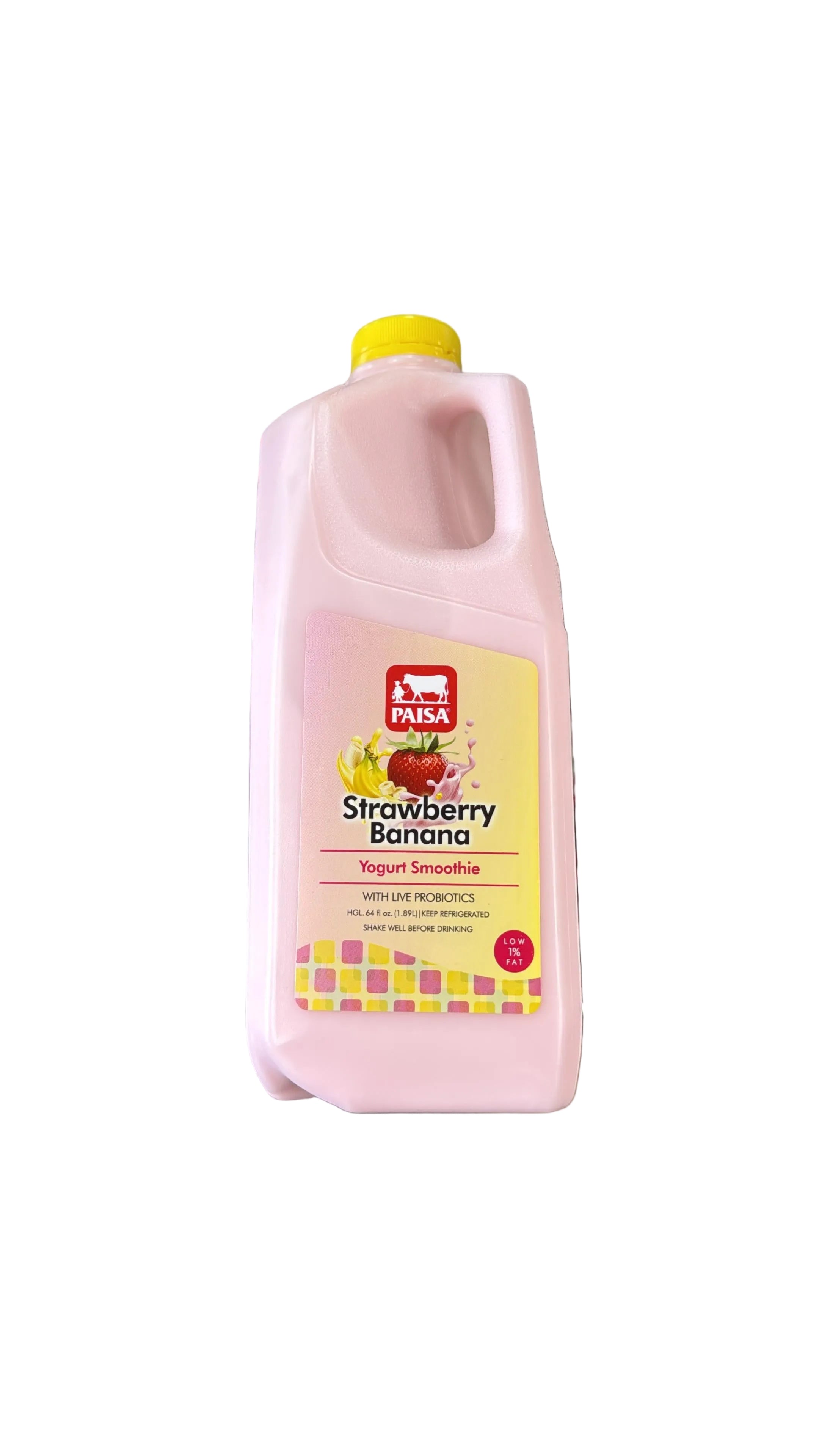 Yogurt fresa y banano🍓🍌 Paisa 64 oz.