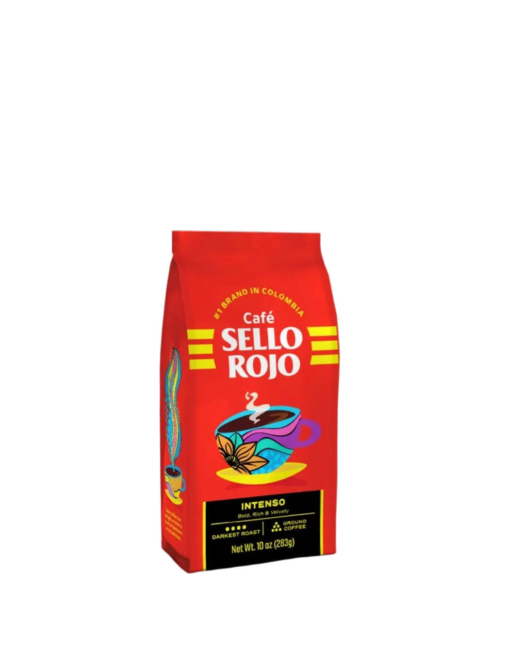 Café sello Rojo intenso