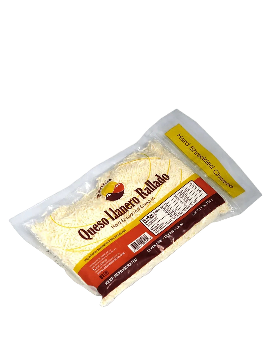Queso llanero rallado