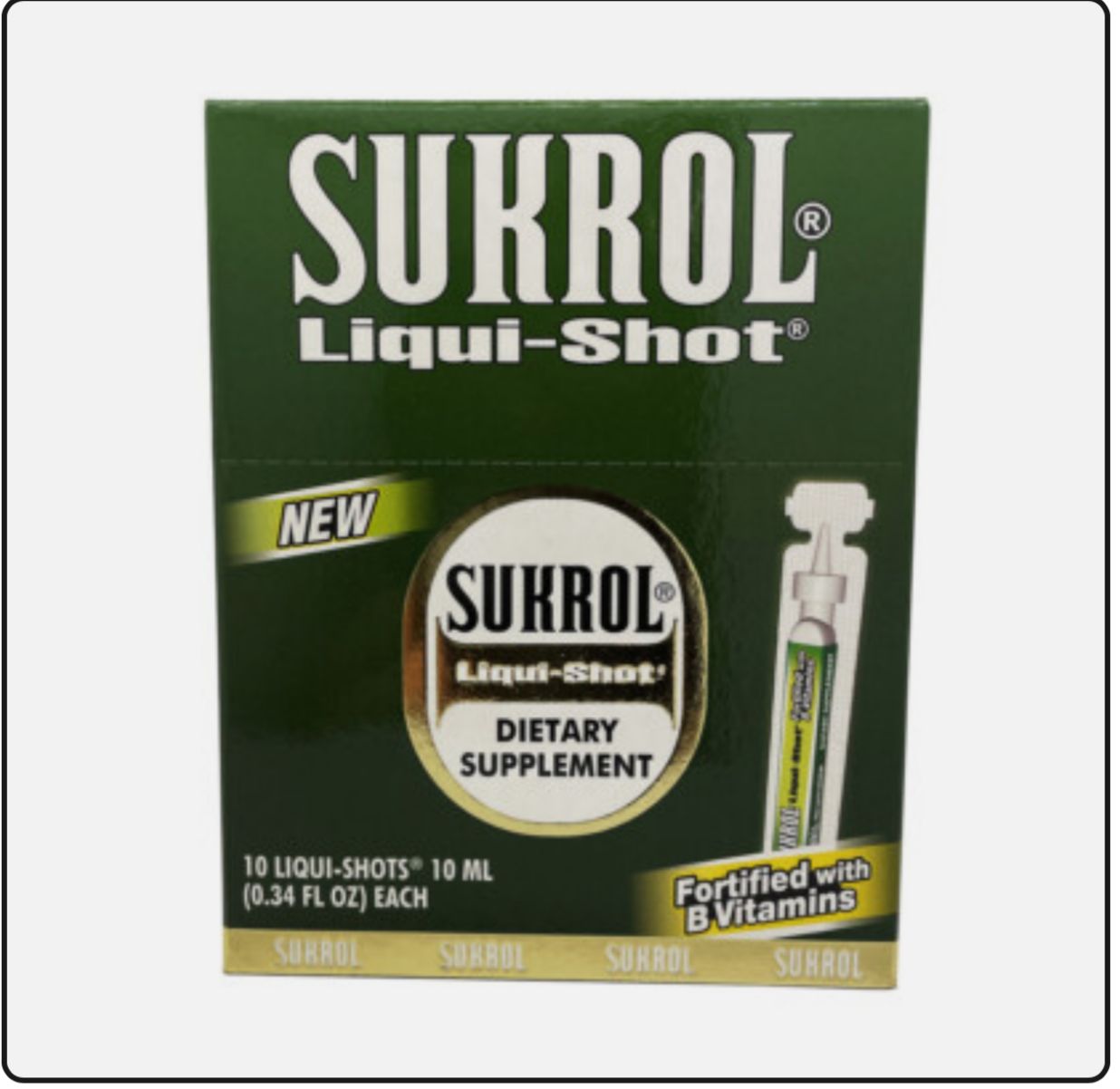 Sukrol liquidshot verde 10 viales