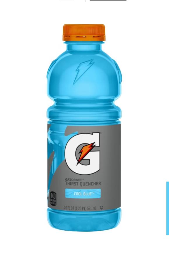 Gatorade cool blue 20 oz.