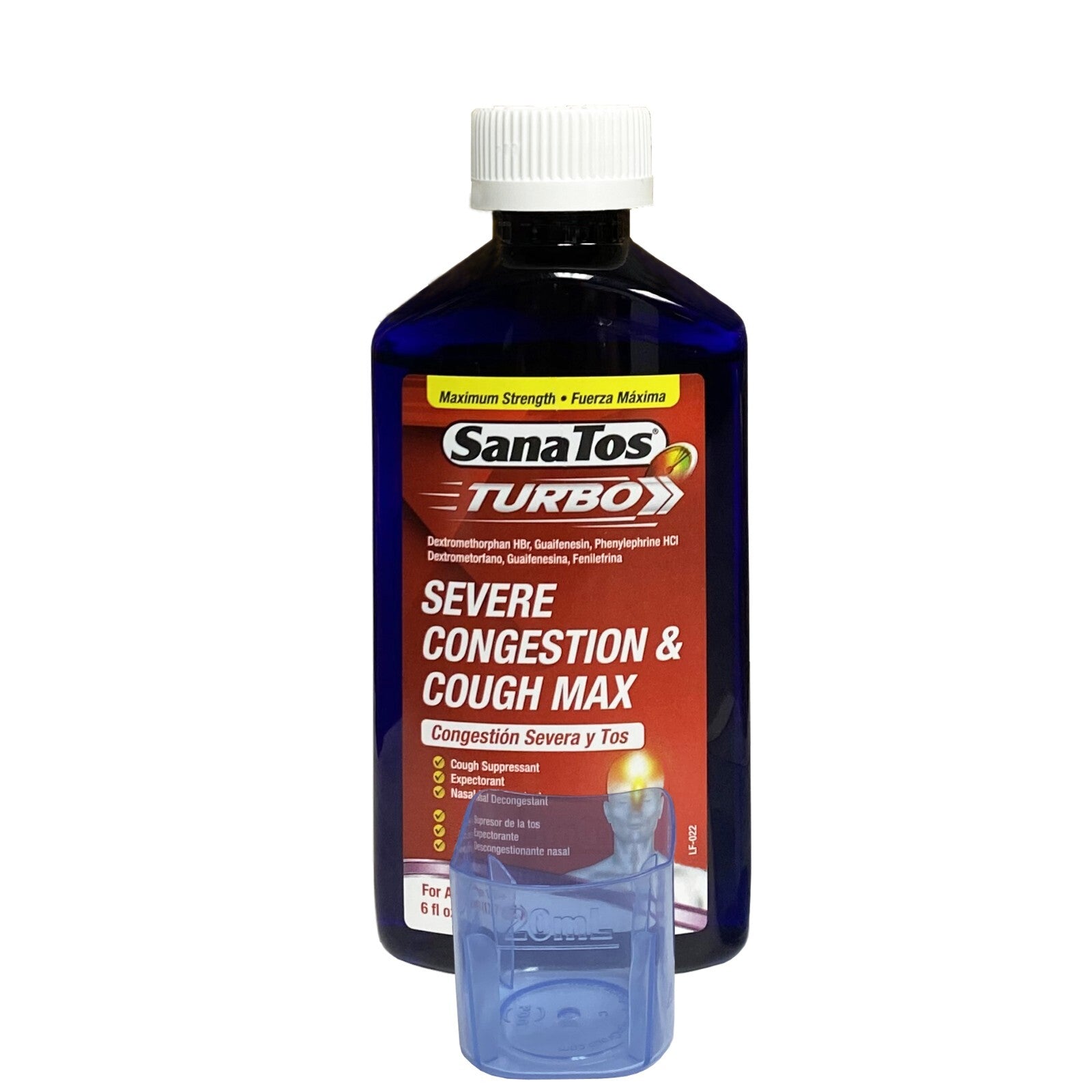 SanaTos TURBO SEVERE CONGESTION & COUGH MAX 6 fl oz (PHARMADEL)